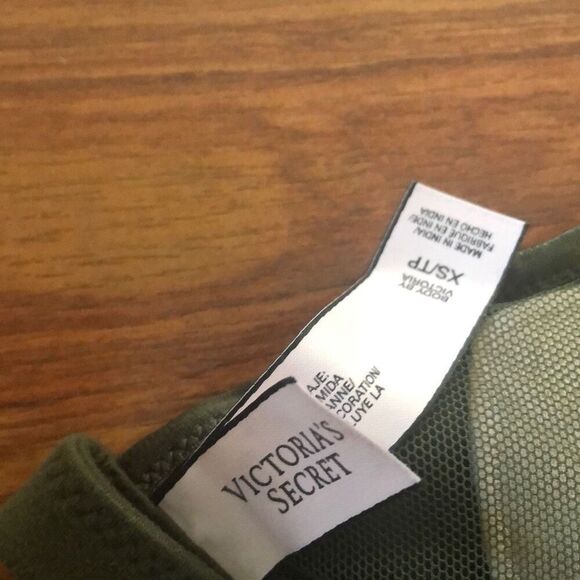 Victoria’s Secret olive lace racer, back bra, bra at size extra small - Picture 3 of 4